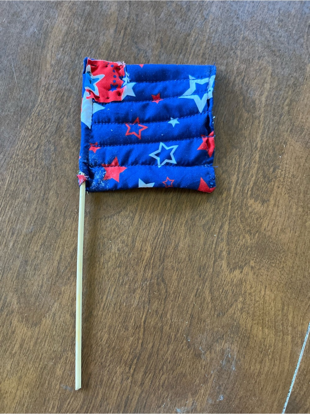 Patriotic quilted star Fabric Flag Accent - Unbranded